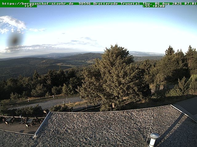 Archived image Webcam Brotterode (Thuringian Forest)