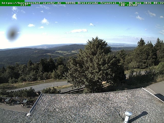 Archived image Webcam Brotterode (Thuringian Forest)