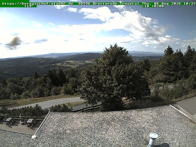 Archived image Webcam Brotterode (Thuringian Forest)