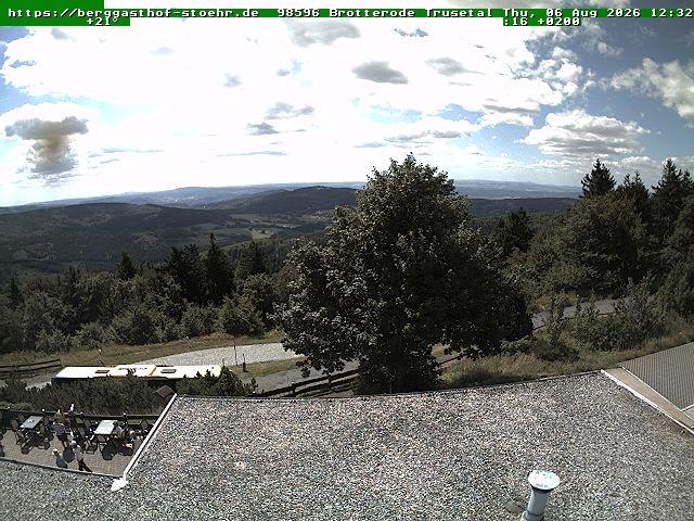 Archived image Webcam Brotterode (Thuringian Forest)