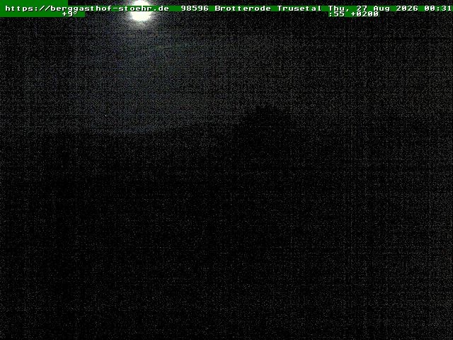 Archived image Webcam Brotterode (Thuringian Forest)