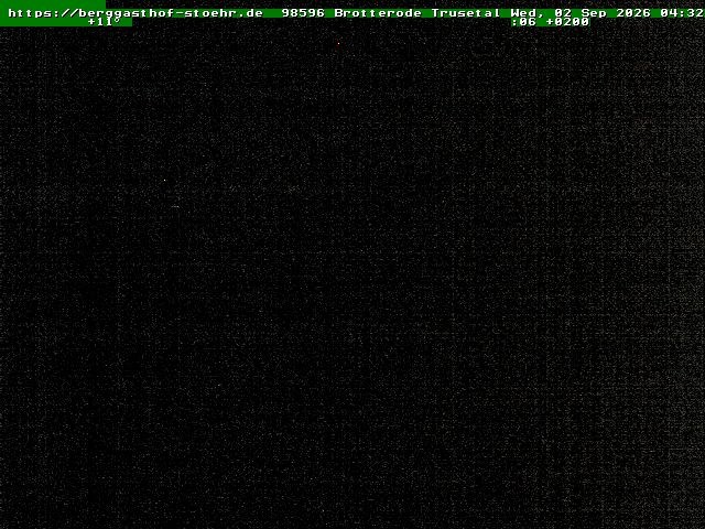 Archiv Foto Webcam Brotterode im Thüringer Wald