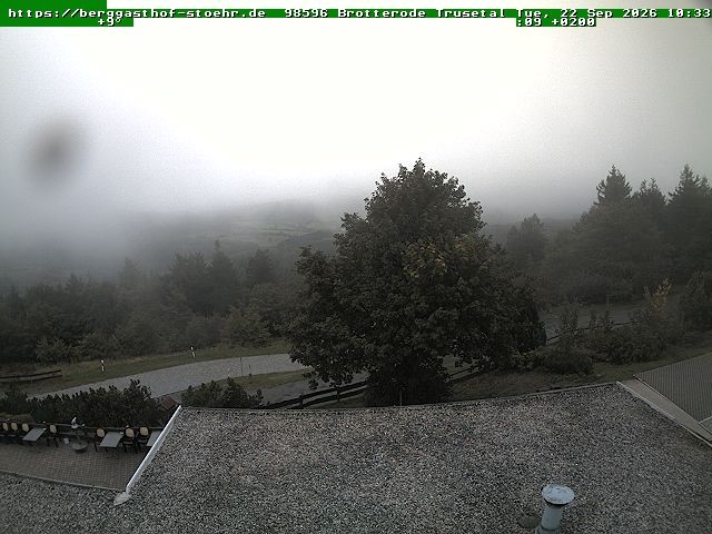 Archiv Foto Webcam Brotterode im Thüringer Wald