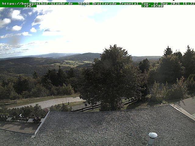 Archiv Foto Webcam Brotterode im Thüringer Wald