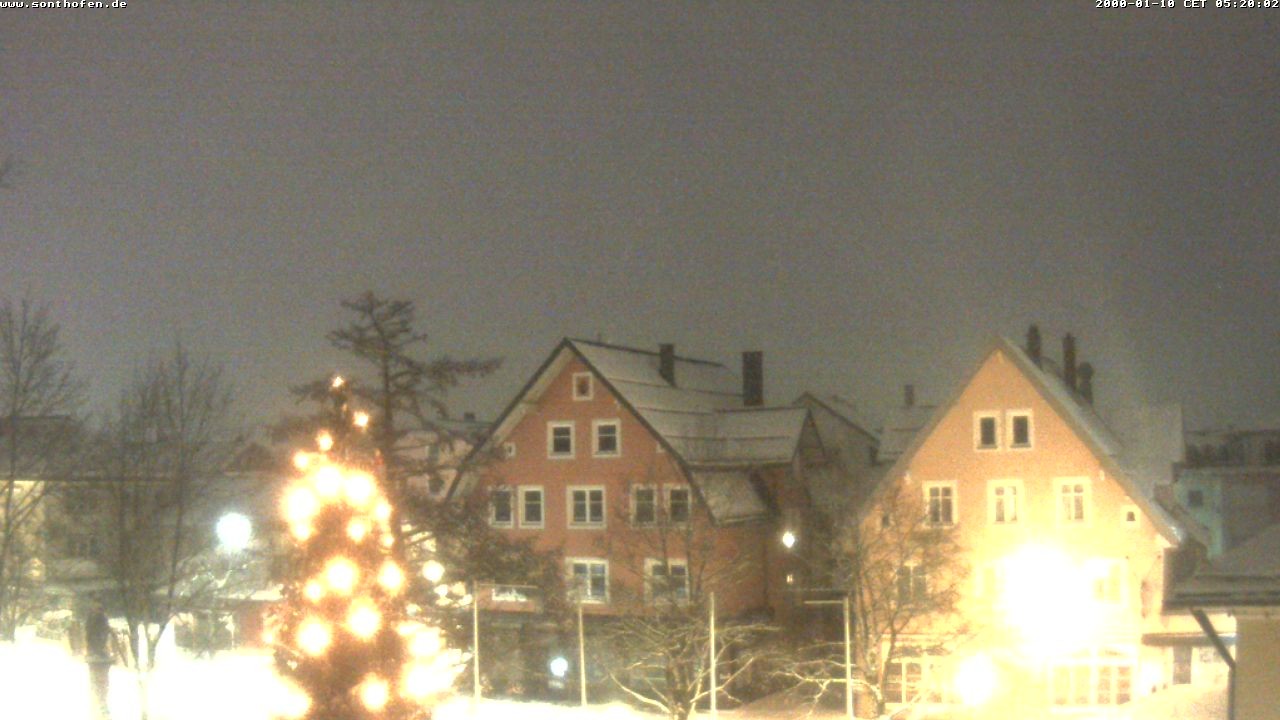 Archiv Foto Webcam Rathausplatz in Sonthofen