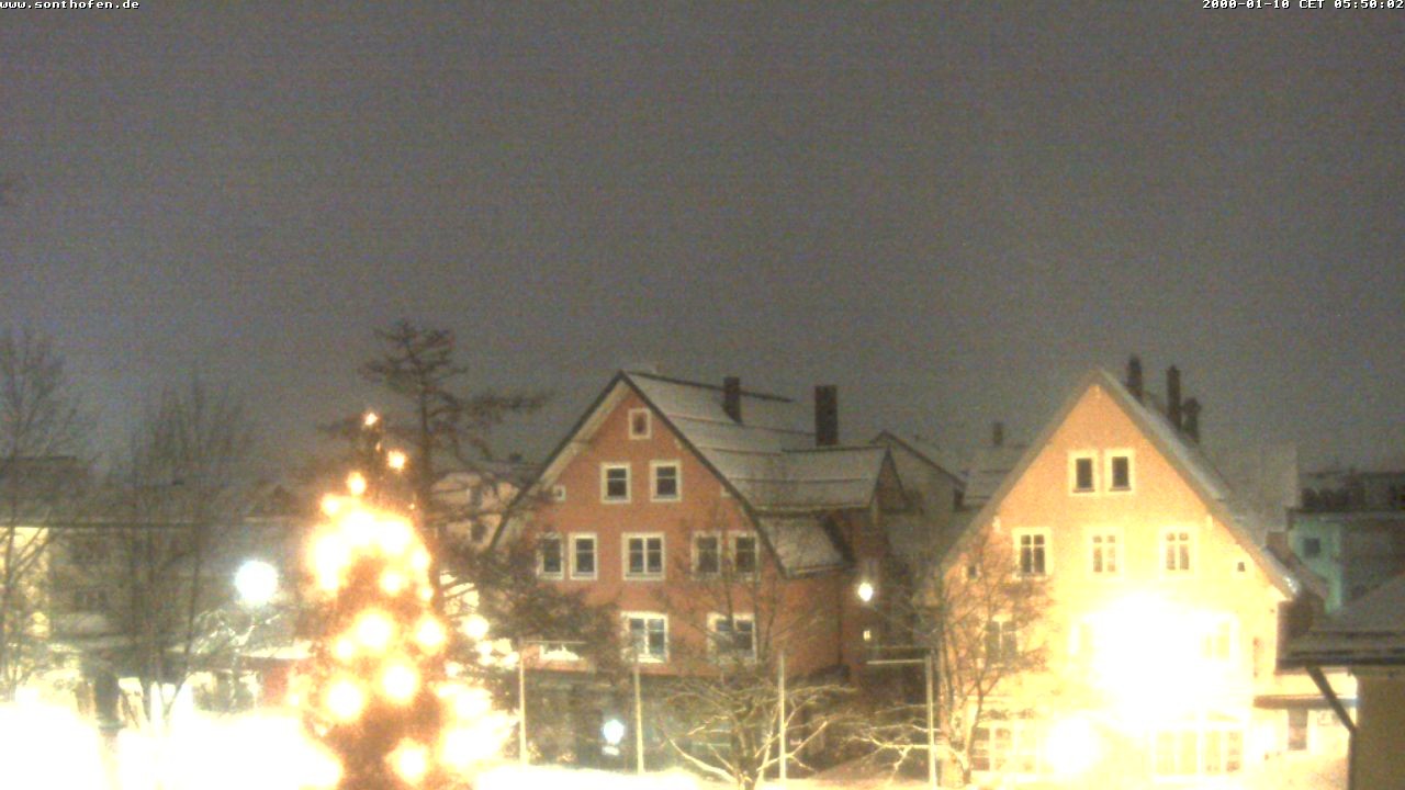 Archiv Foto Webcam Rathausplatz in Sonthofen