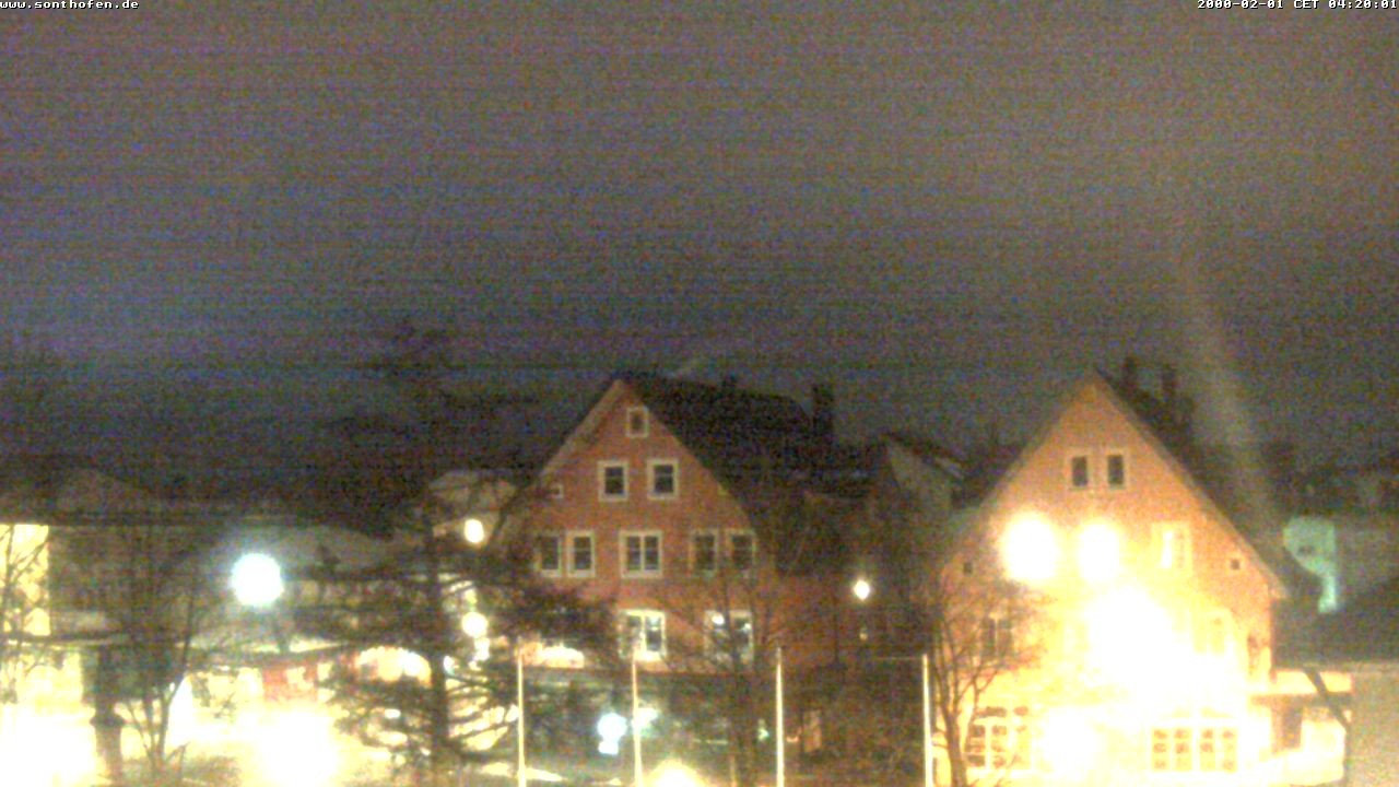 Archiv Foto Webcam Rathausplatz in Sonthofen