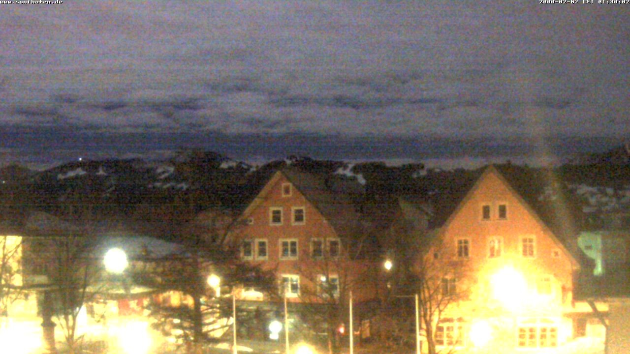 Archiv Foto Webcam Rathausplatz in Sonthofen