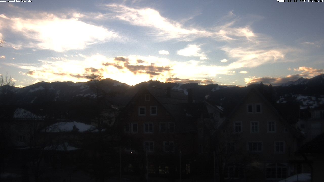 Archiv Foto Webcam Rathausplatz in Sonthofen