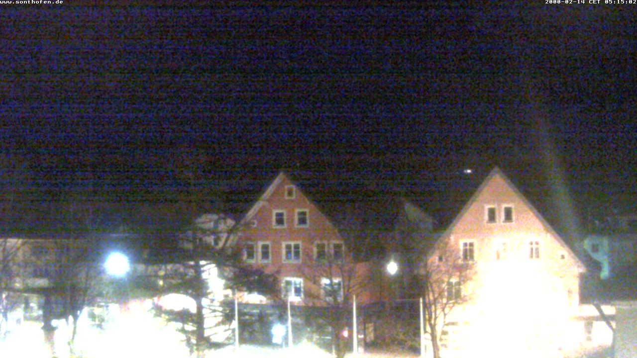 Archiv Foto Webcam Rathausplatz in Sonthofen