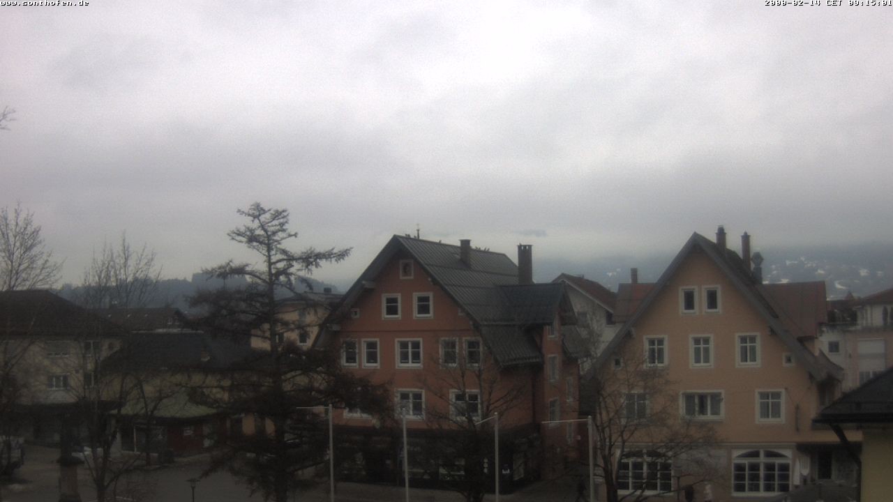Archiv Foto Webcam Rathausplatz in Sonthofen