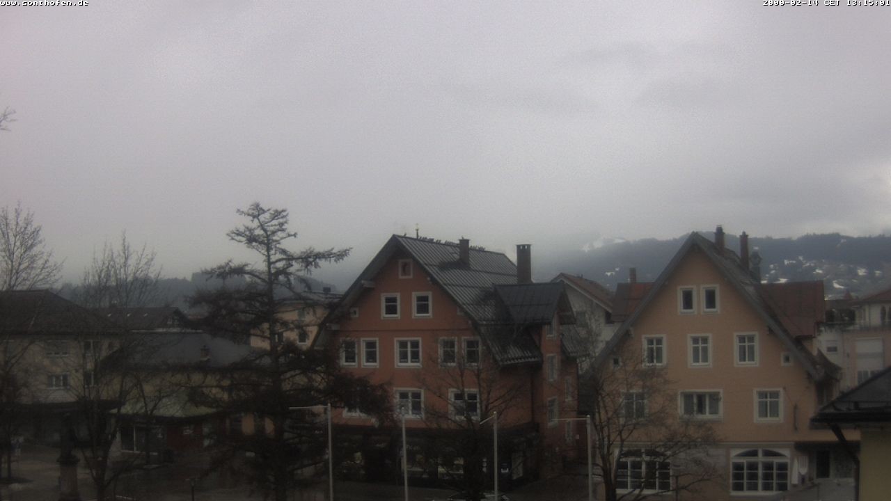 Archiv Foto Webcam Rathausplatz in Sonthofen