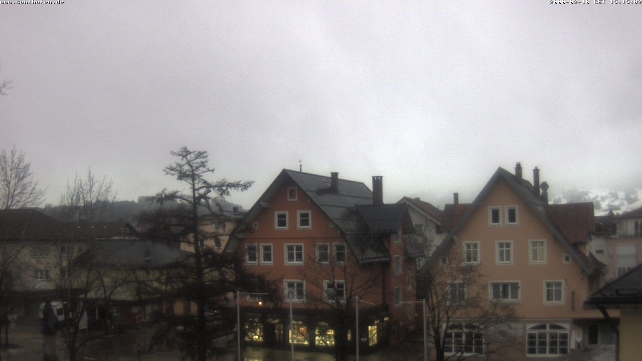 Archiv Foto Webcam Rathausplatz in Sonthofen