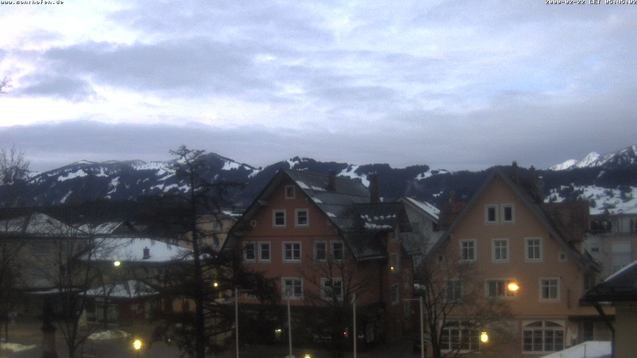 Archiv Foto Webcam Rathausplatz in Sonthofen