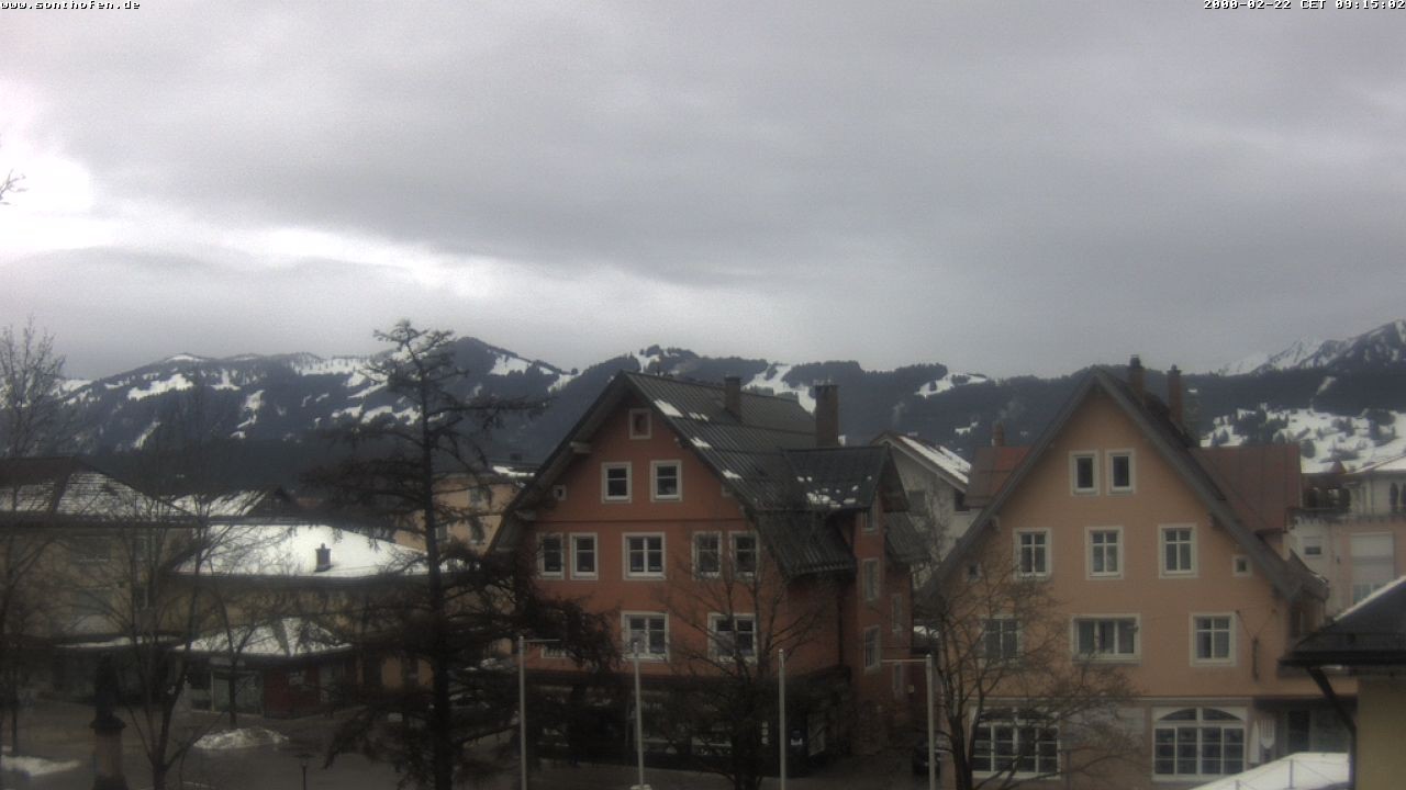 Archiv Foto Webcam Rathausplatz in Sonthofen