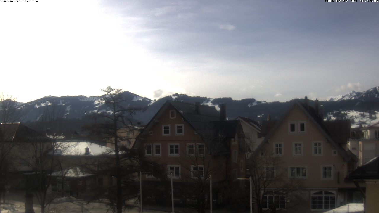 Archiv Foto Webcam Rathausplatz in Sonthofen