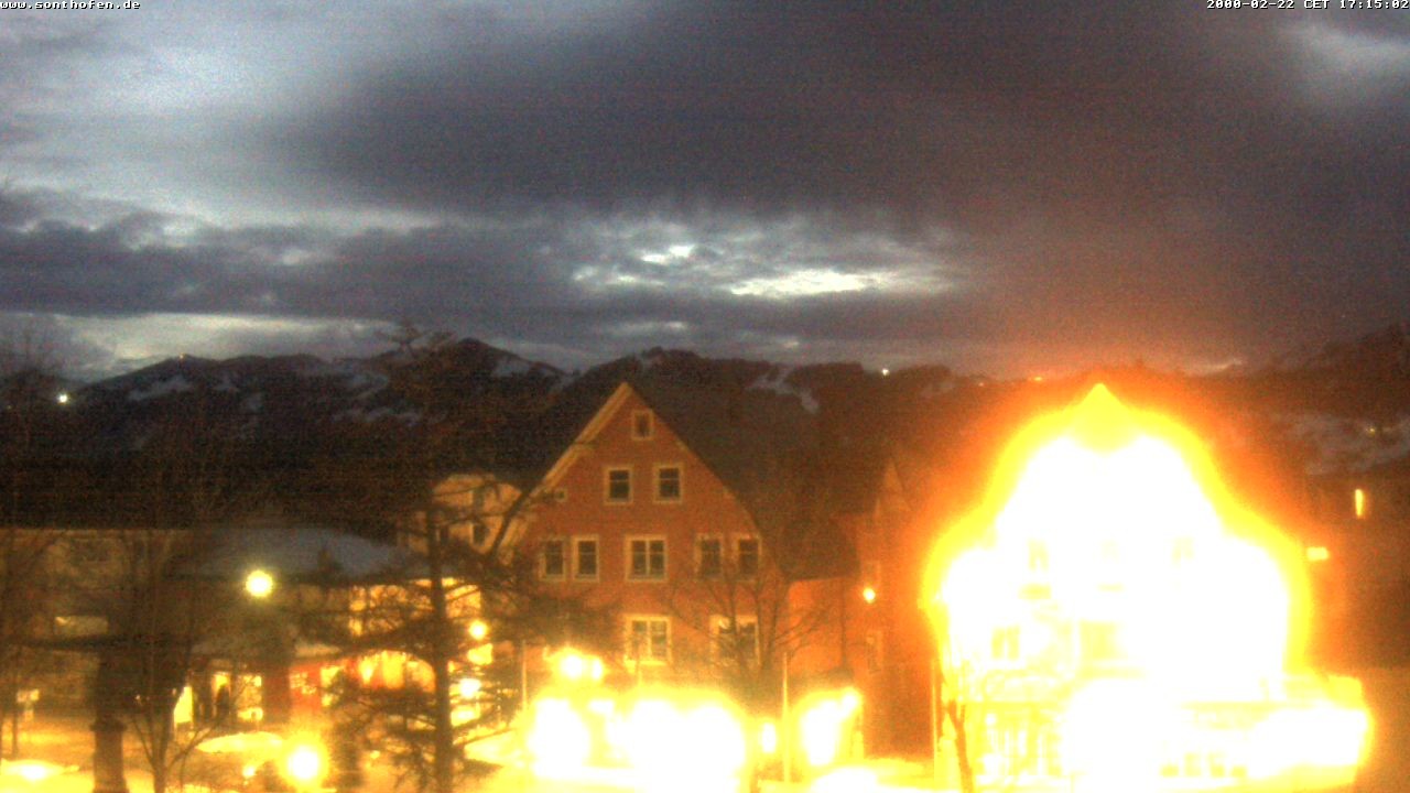 Archiv Foto Webcam Rathausplatz in Sonthofen