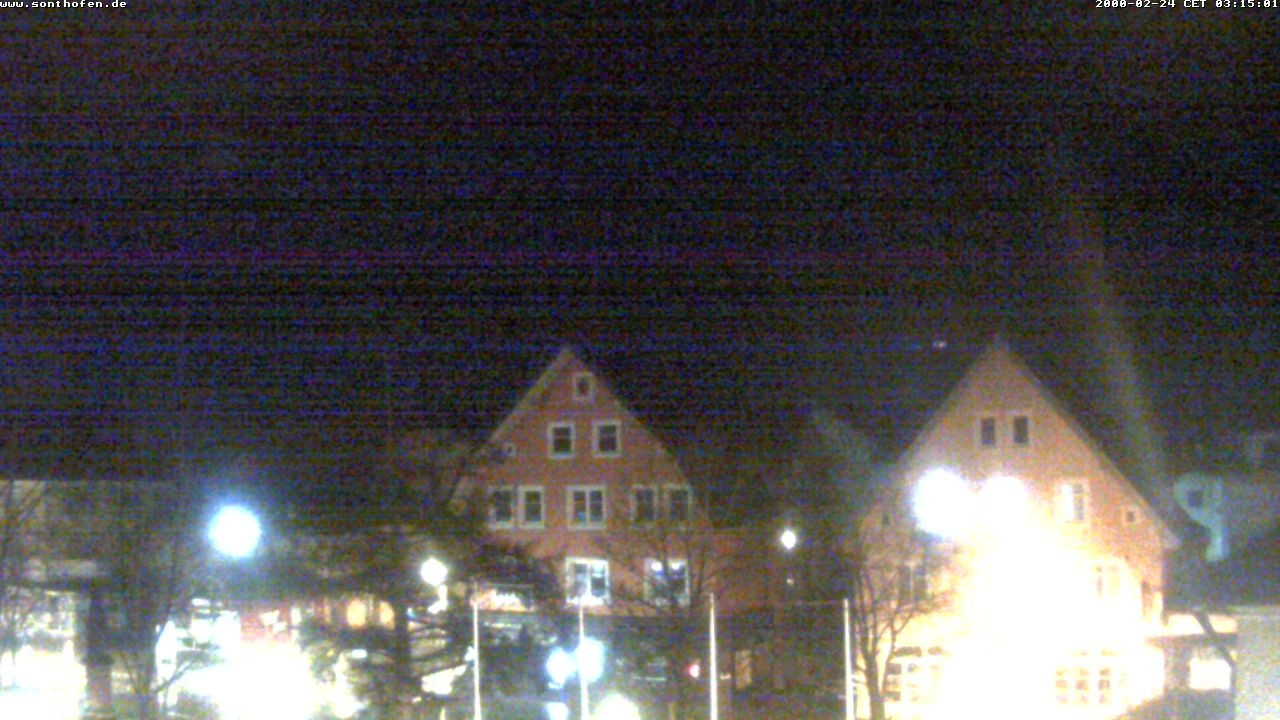 Archiv Foto Webcam Rathausplatz in Sonthofen