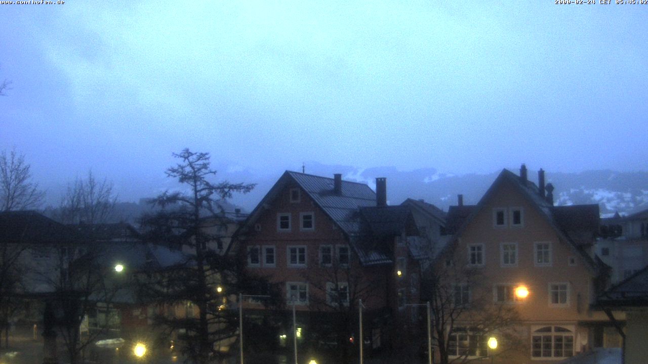 Archiv Foto Webcam Rathausplatz in Sonthofen