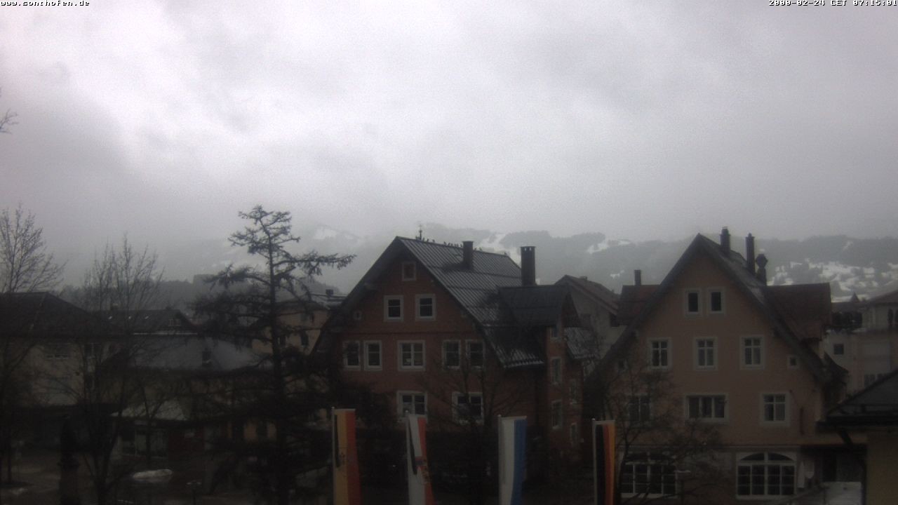 Archiv Foto Webcam Rathausplatz in Sonthofen