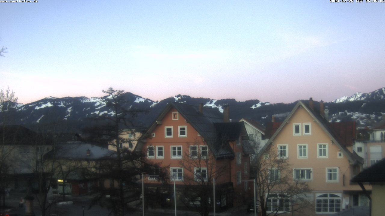 Archiv Foto Webcam Rathausplatz in Sonthofen