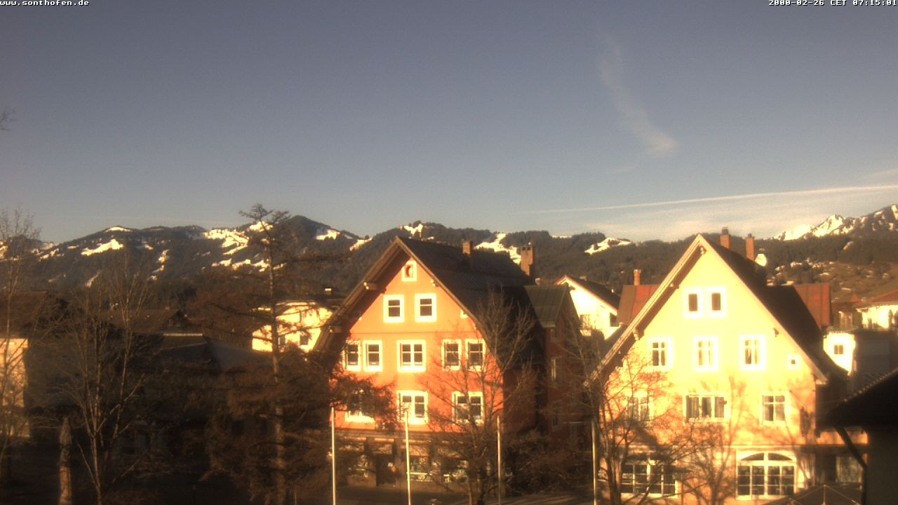 Archived image Webcam Town Hall Square of Sonthofen