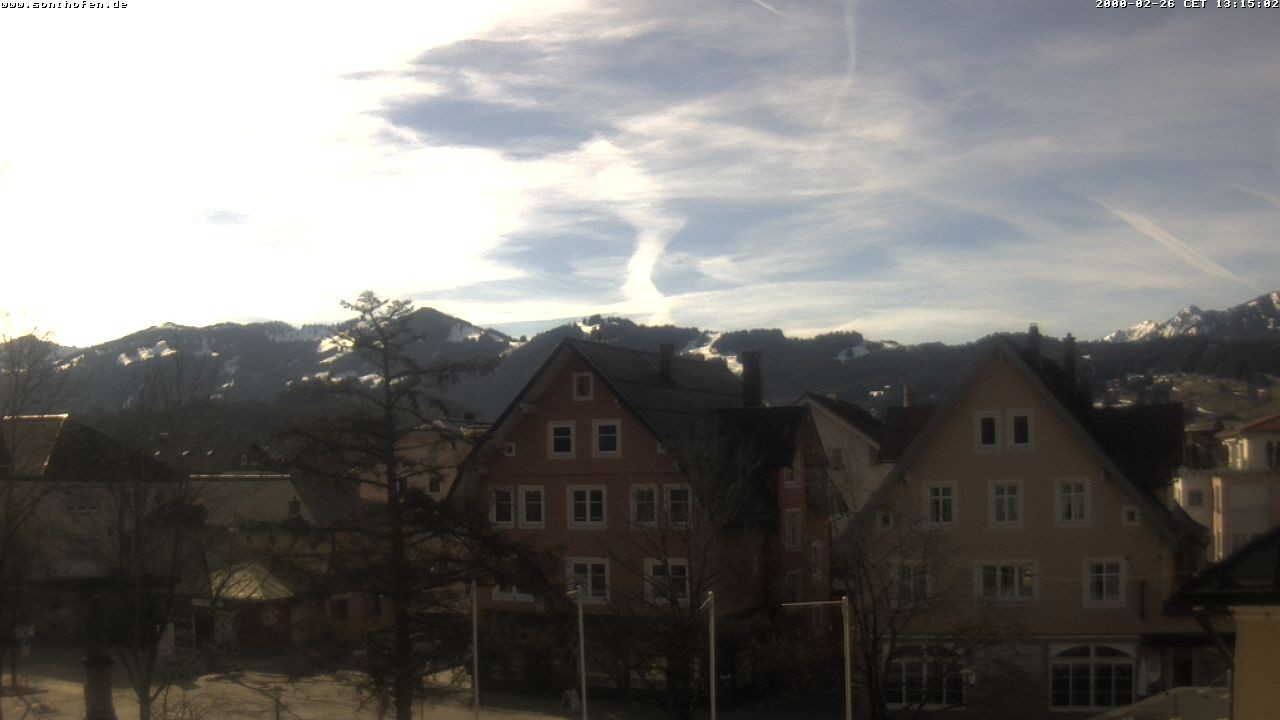 Archived image Webcam Town Hall Square of Sonthofen