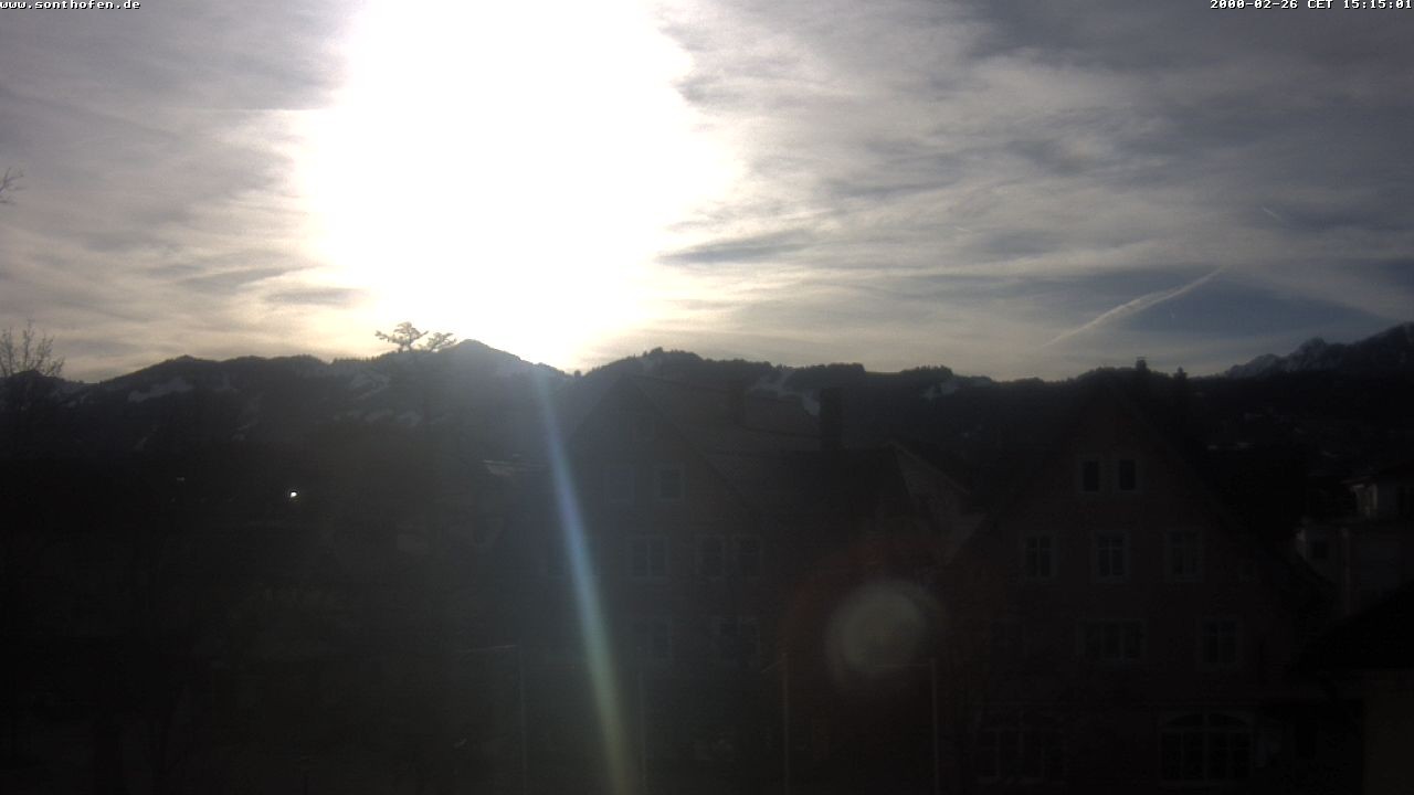 Archived image Webcam Town Hall Square of Sonthofen