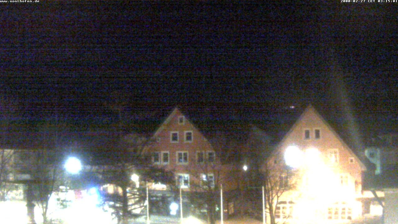 Archived image Webcam Town Hall Square of Sonthofen