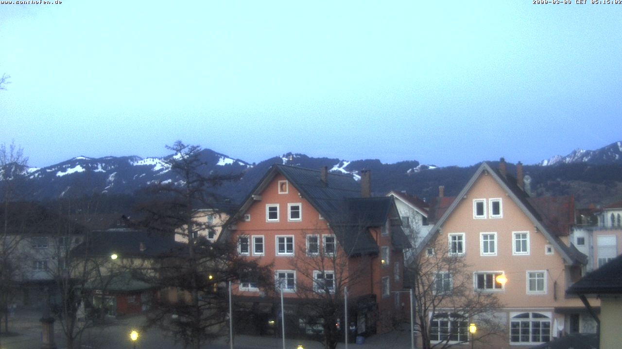 Archiv Foto Webcam Rathausplatz in Sonthofen