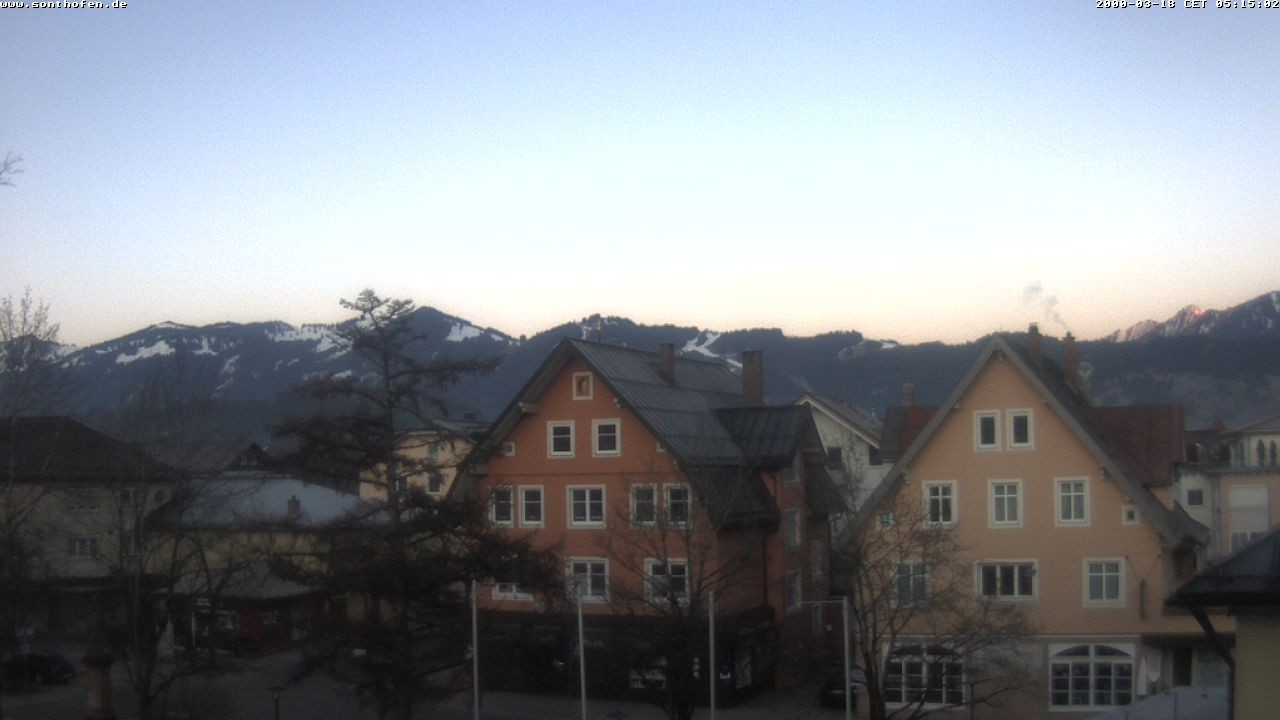 Archiv Foto Webcam Rathausplatz in Sonthofen