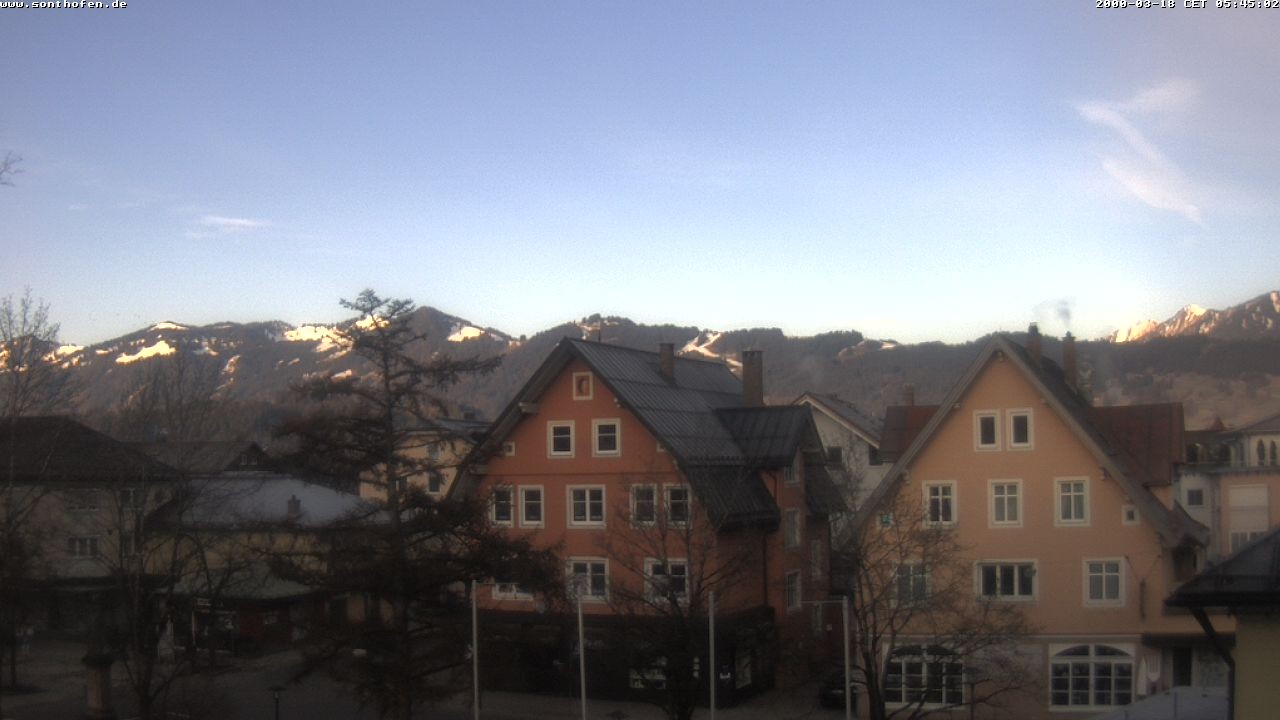 Archiv Foto Webcam Rathausplatz in Sonthofen