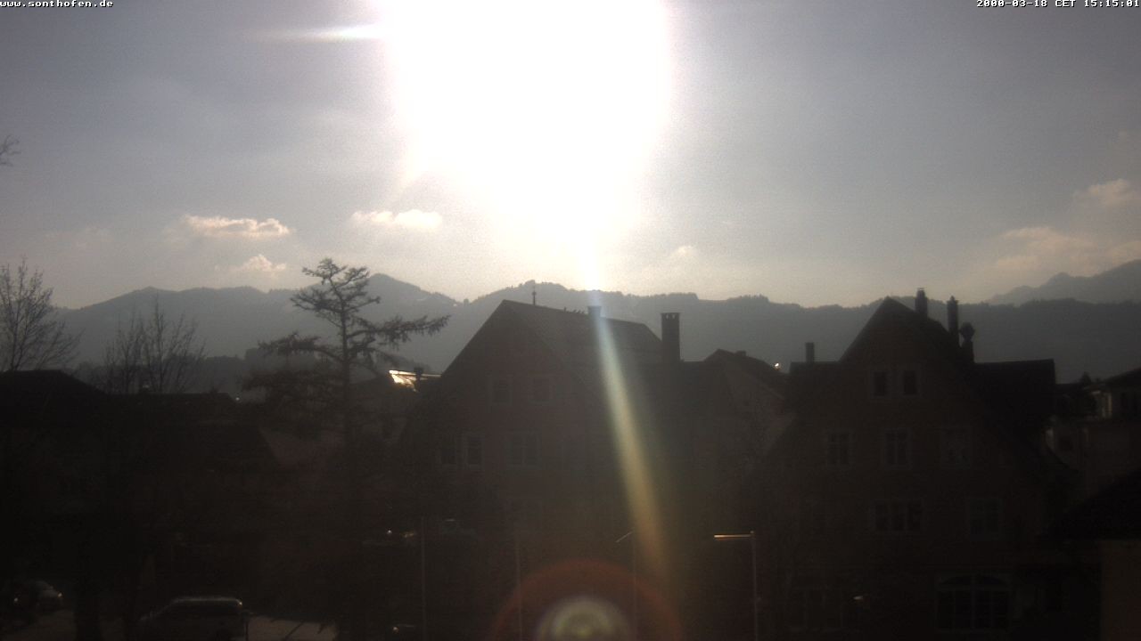 Archiv Foto Webcam Rathausplatz in Sonthofen