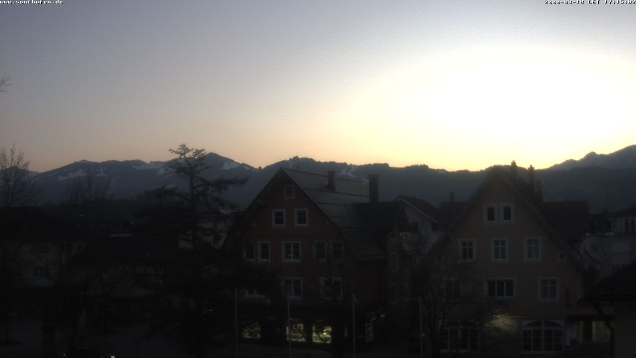 Archiv Foto Webcam Rathausplatz in Sonthofen