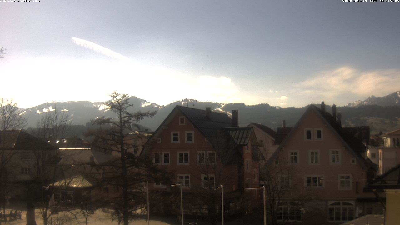 Archiv Foto Webcam Rathausplatz in Sonthofen