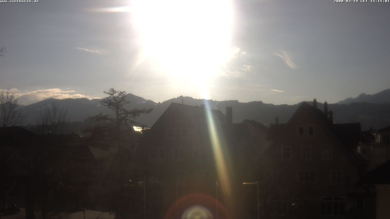 Archiv Foto Webcam Rathausplatz in Sonthofen