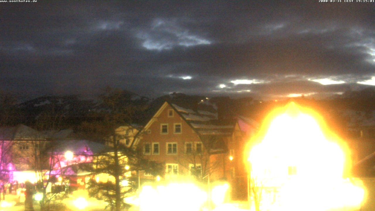 Archiv Foto Webcam Rathausplatz in Sonthofen