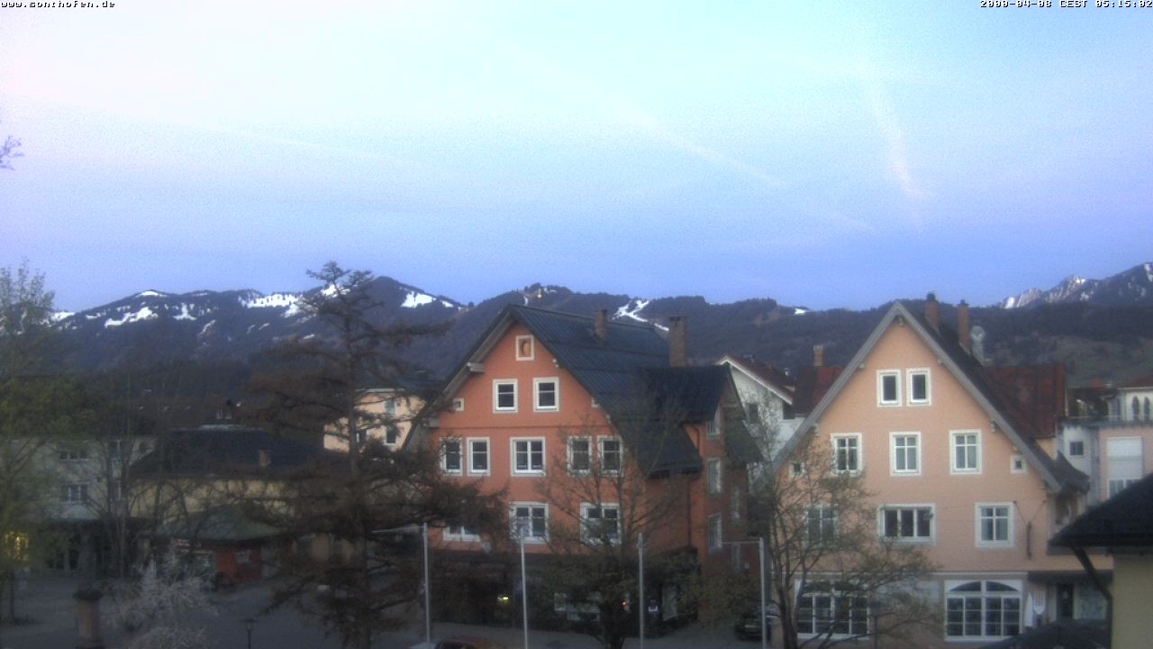 Archiv Foto Webcam Rathausplatz in Sonthofen