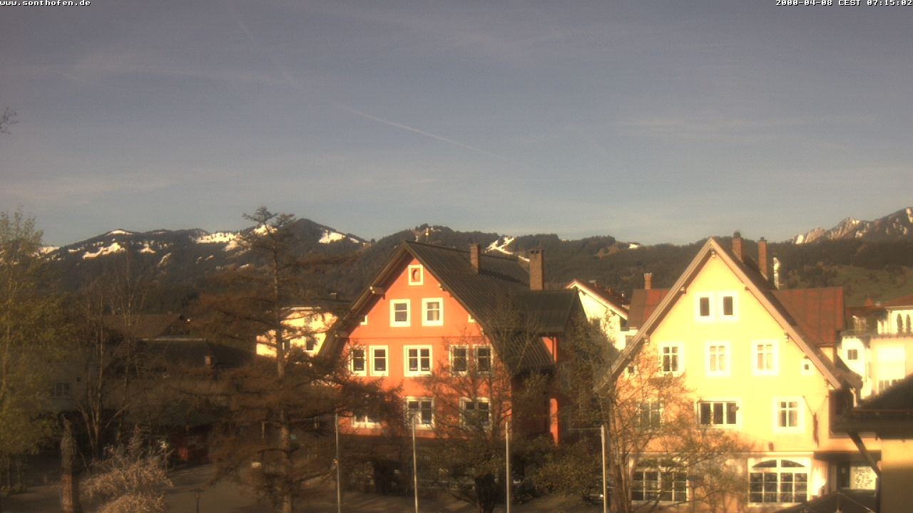 Archiv Foto Webcam Rathausplatz in Sonthofen