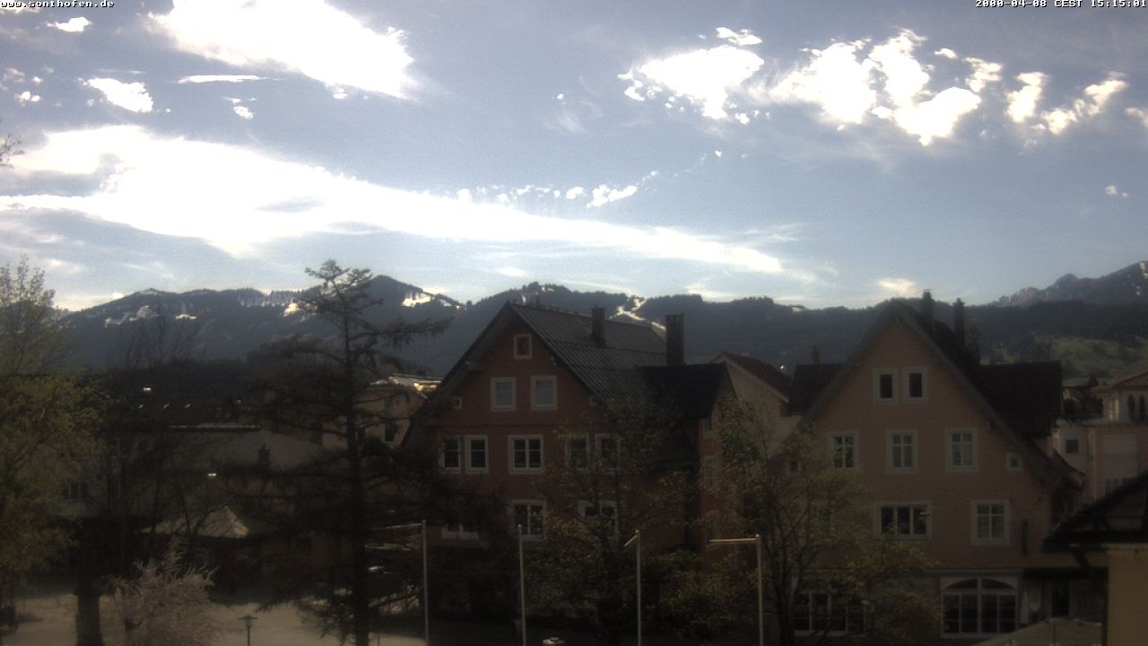 Archiv Foto Webcam Rathausplatz in Sonthofen