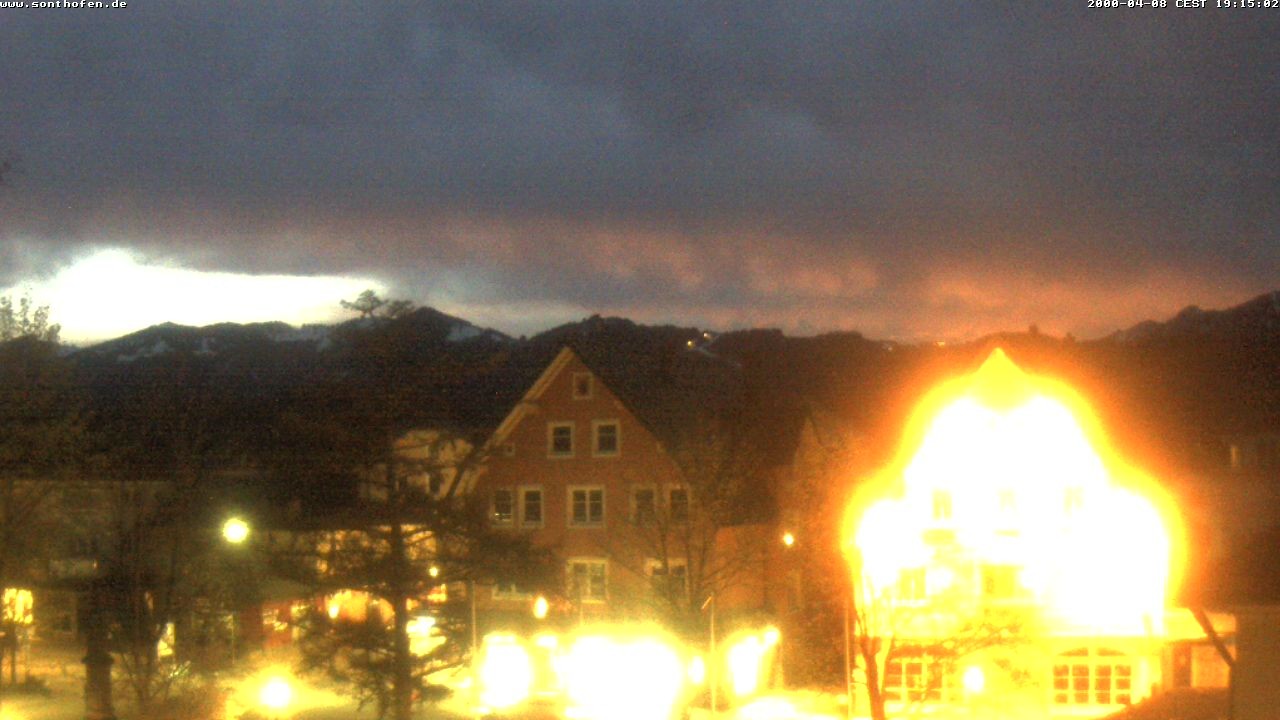 Archiv Foto Webcam Rathausplatz in Sonthofen