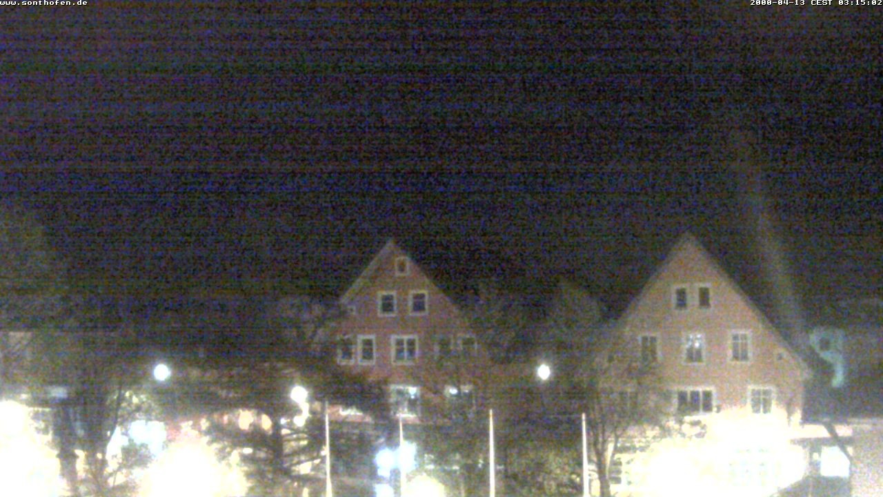 Archiv Foto Webcam Rathausplatz in Sonthofen