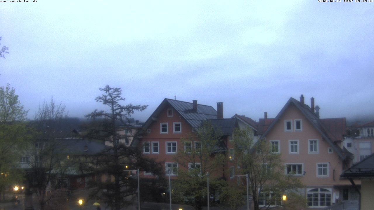 Archiv Foto Webcam Rathausplatz in Sonthofen