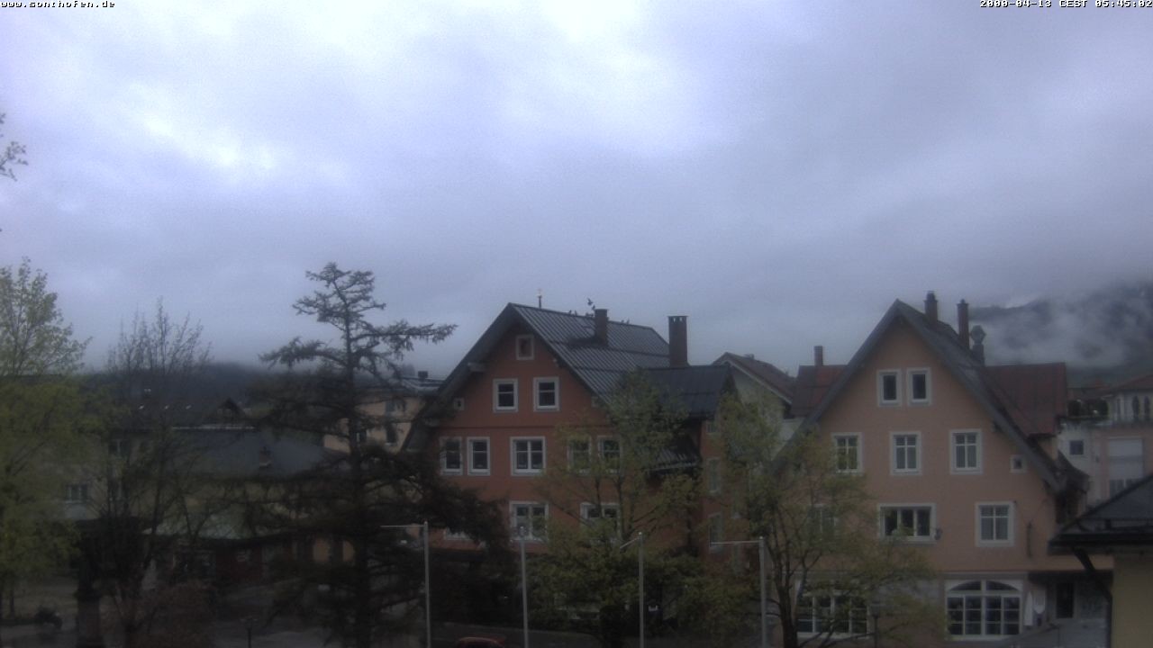Archiv Foto Webcam Rathausplatz in Sonthofen