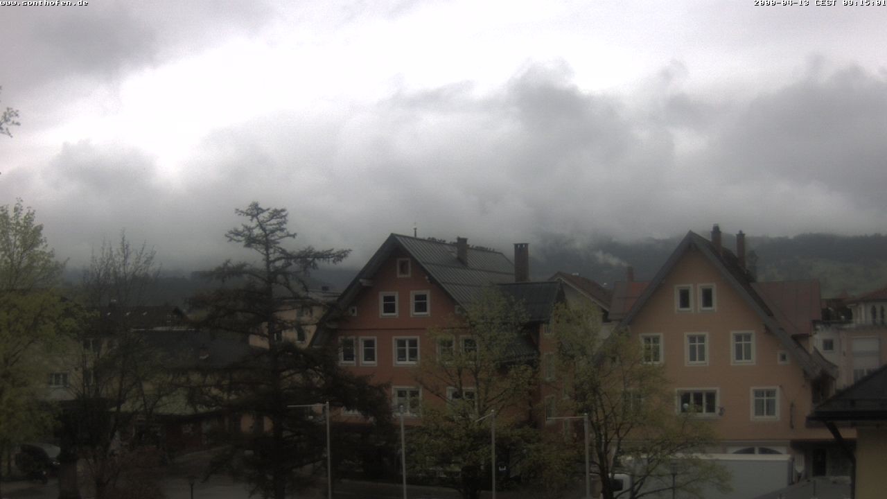 Archiv Foto Webcam Rathausplatz in Sonthofen