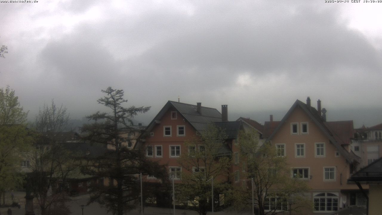 Archiv Foto Webcam Rathausplatz in Sonthofen