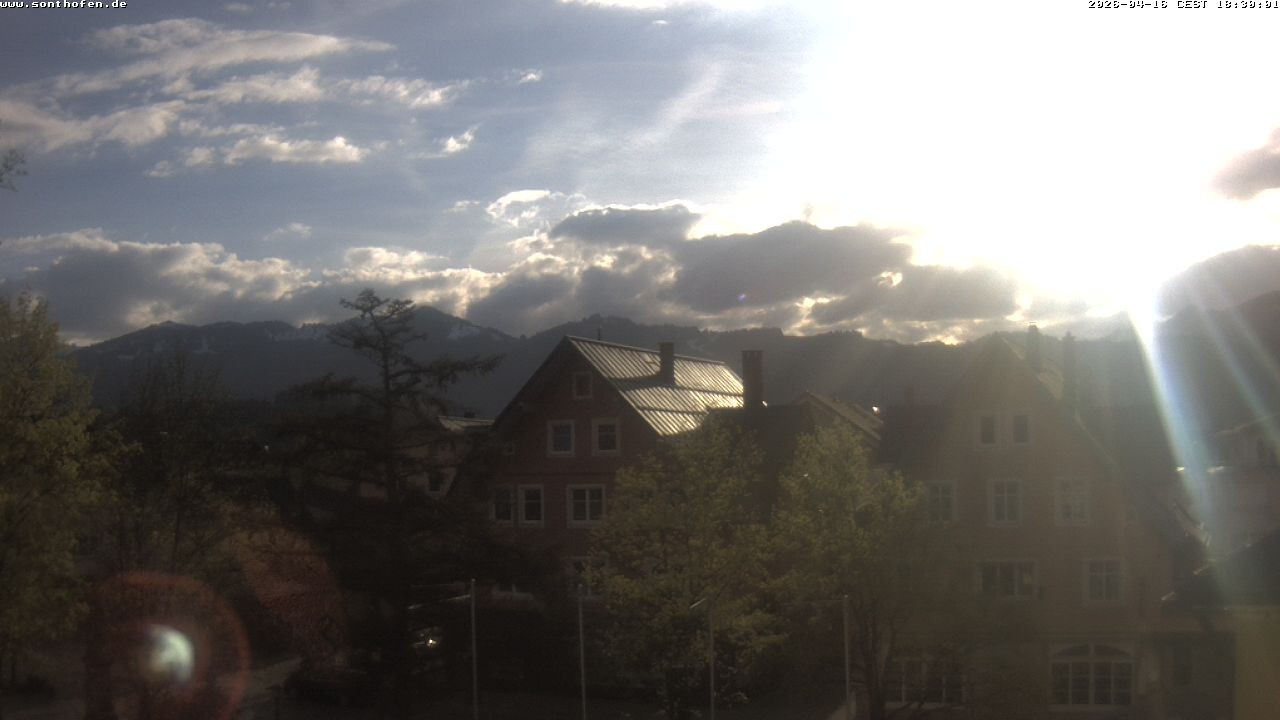 Archiv Foto Webcam Rathausplatz in Sonthofen