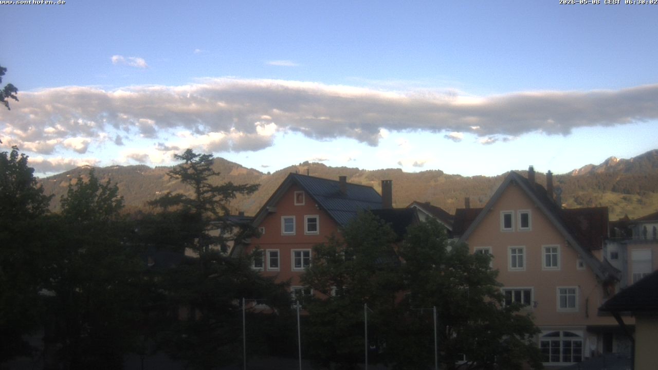 Archiv Foto Webcam Rathausplatz in Sonthofen