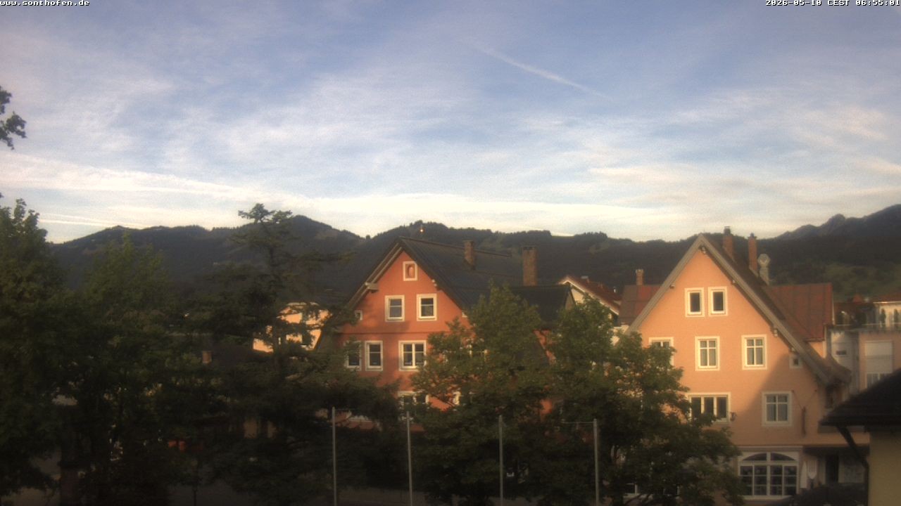 Archiv Foto Webcam Rathausplatz in Sonthofen