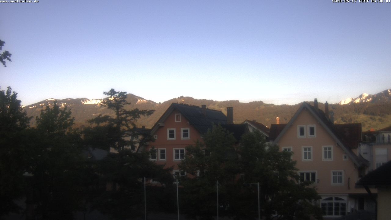 Archiv Foto Webcam Rathausplatz in Sonthofen